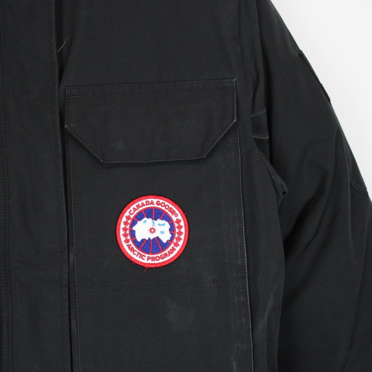 Canada Goose Black Expedition Parka Down Jacket with Fur Trim