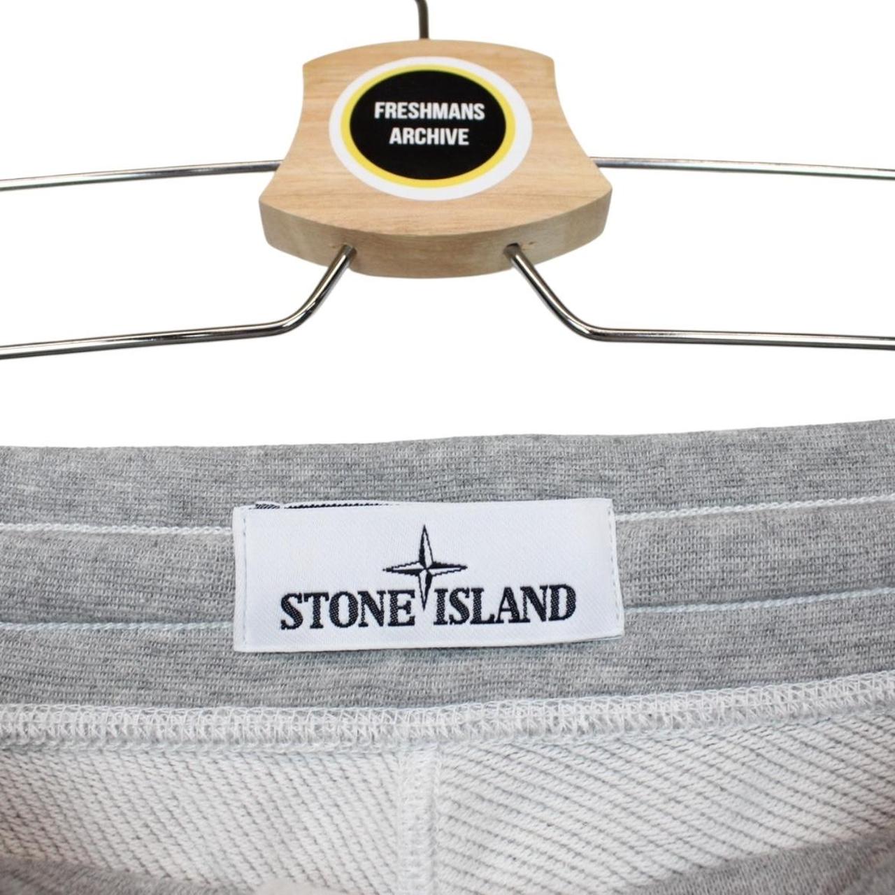 Stone Island SS 2017 Grey Cotton Jogger Shorts