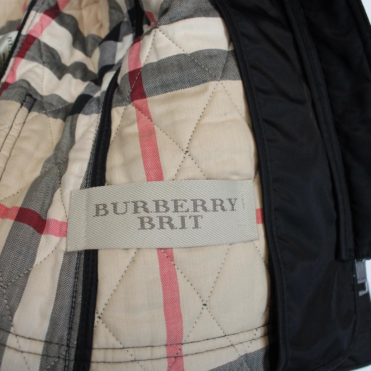 Burberry Brit Black and Beige Nova Check Quilted Jacket