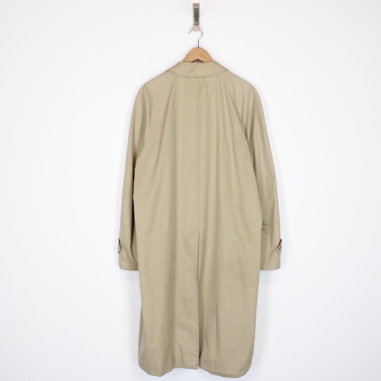 Vintage 90s Burberry Tan Brown Single Breasted Trench Coat