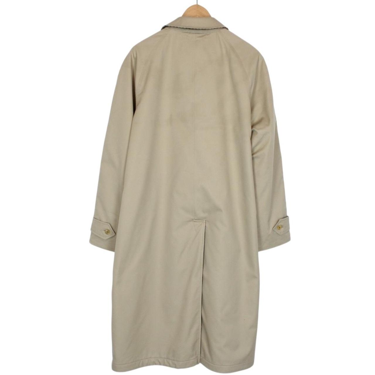 Vintage 90s Burberry Tan and Brown Cotton and Wool Reversible Trench Coat