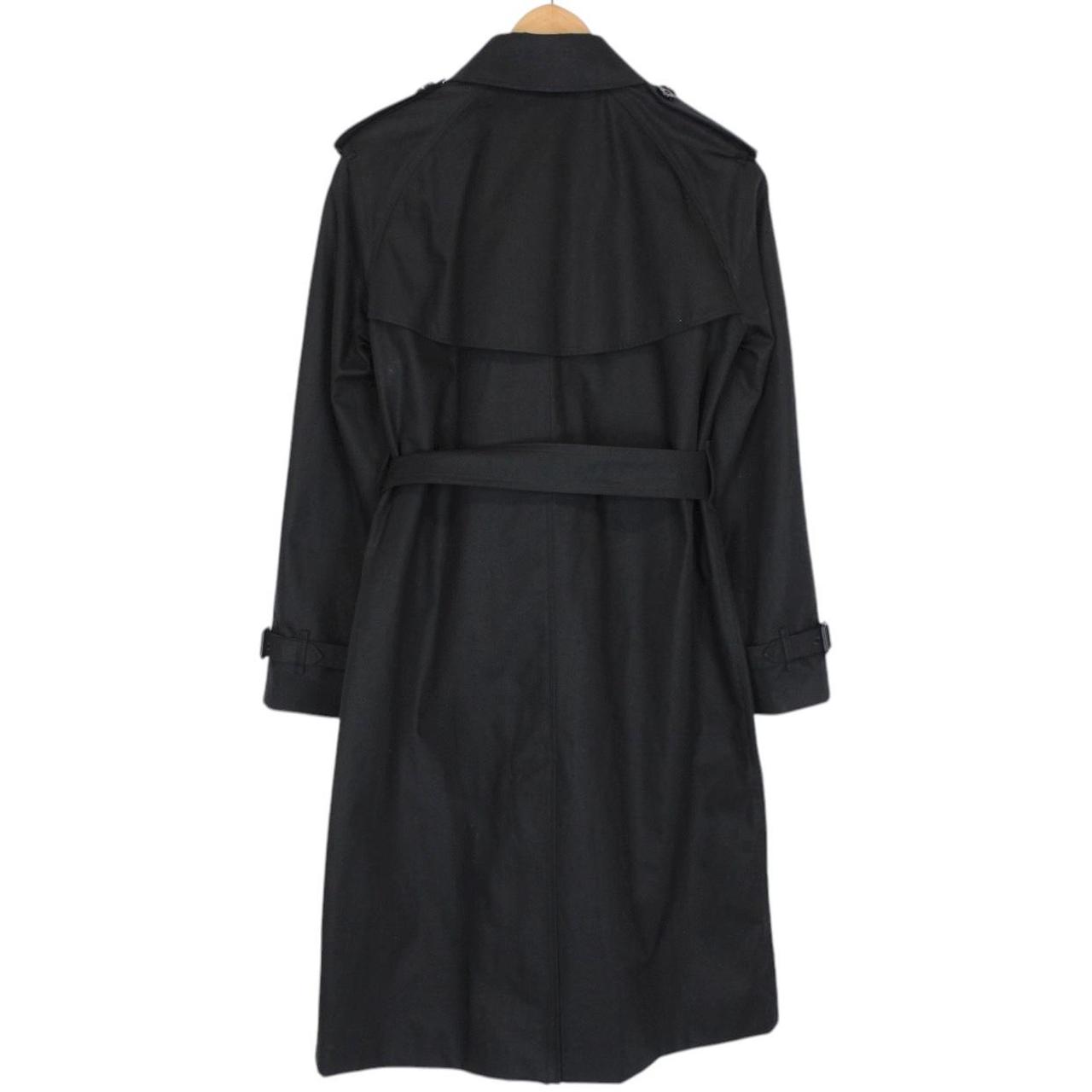 Burberry Hillington Black Nova Check Double Breasted Belted Trench Coat