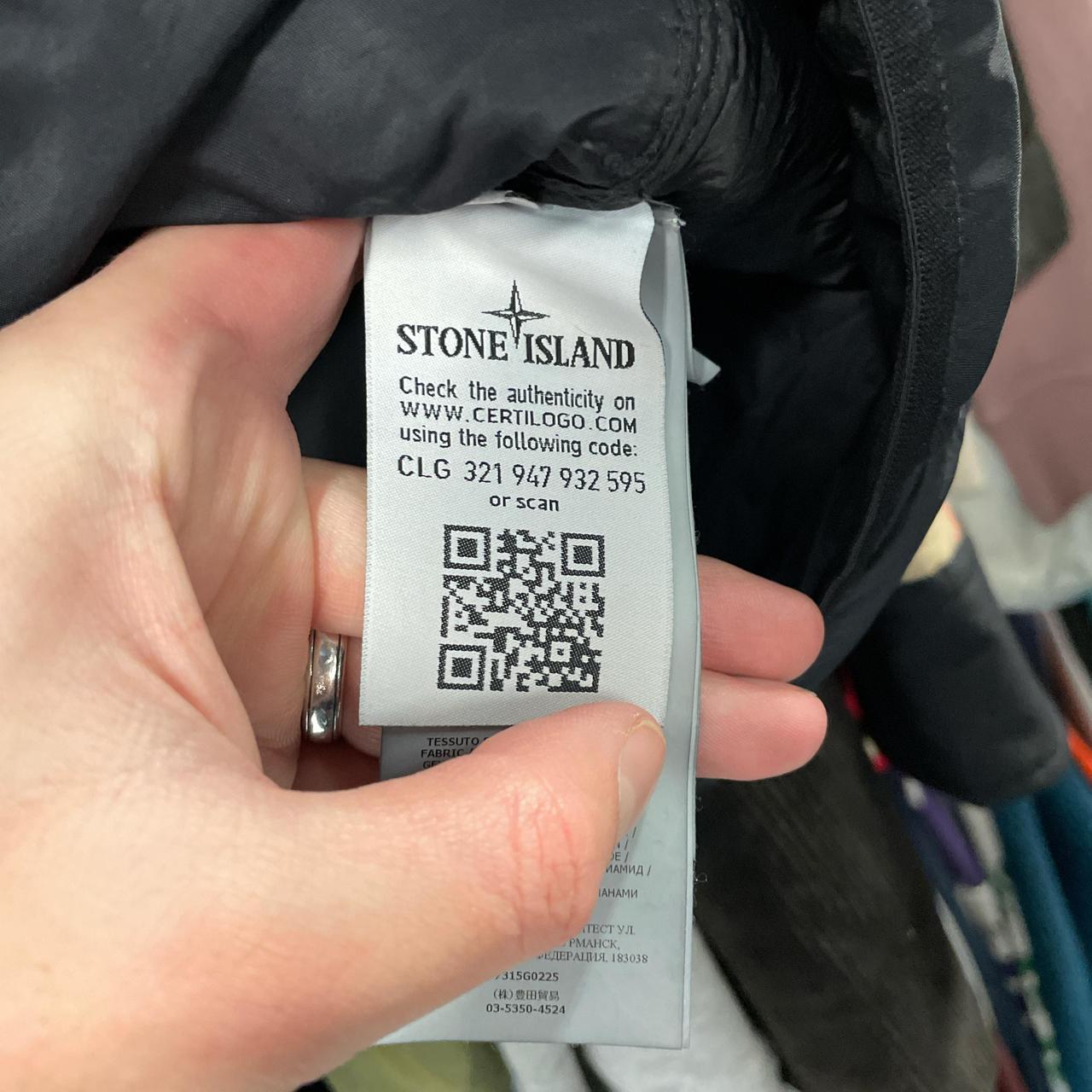 Stone Island AW 2020 Loom Woven Chambers Stretch Nylon TC Black Down Gilet