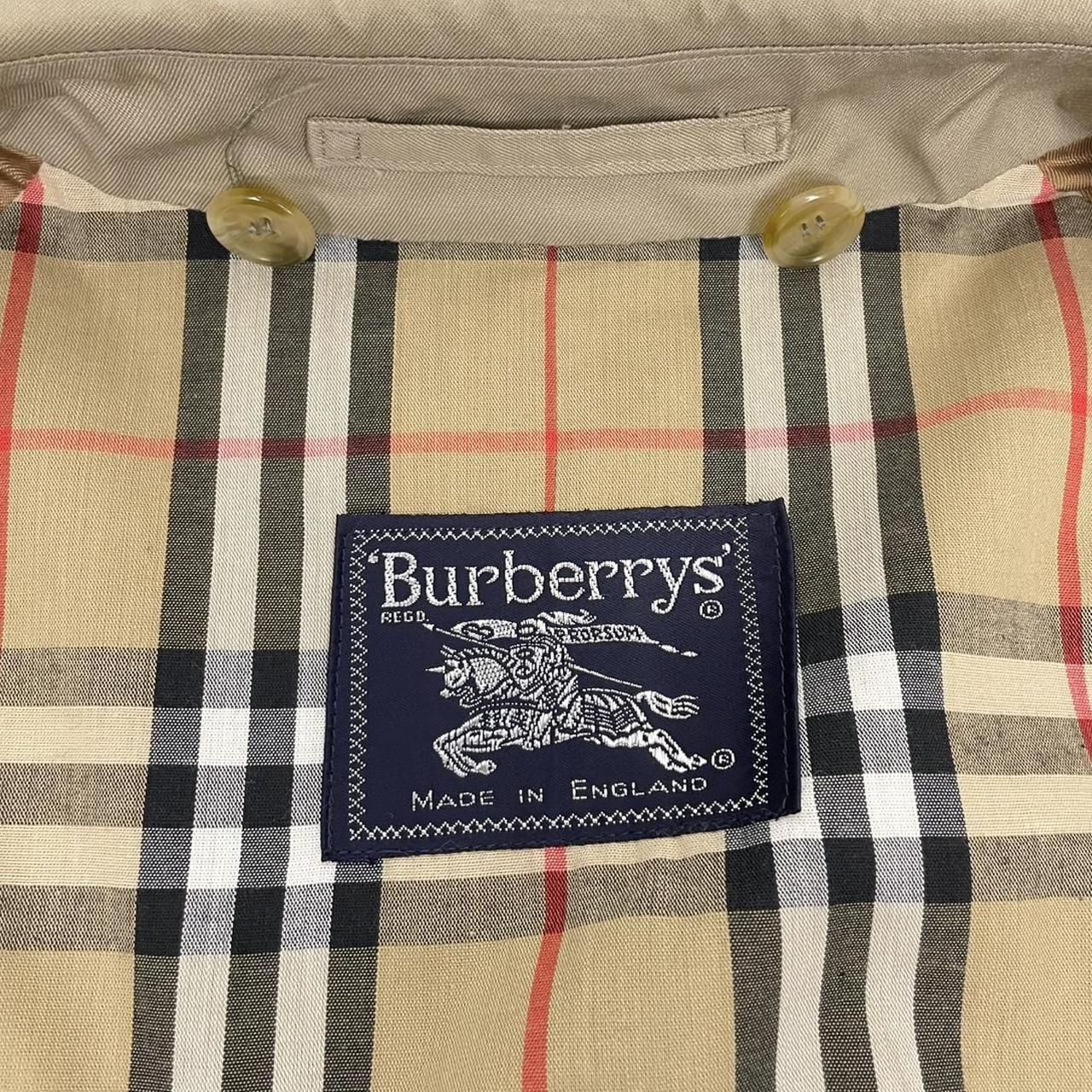 Vintage 90s Burberry Tan Brown Single Breasted Trench Coat