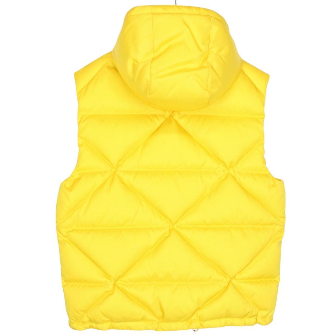 Prada Re-Nylon Yellow and Black Hooded Down Gilet / Bodywarmer