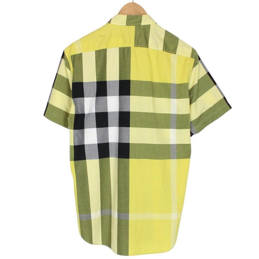 Burberry Brit Yellow Nova Check Short Sleeve Cotton Shirt