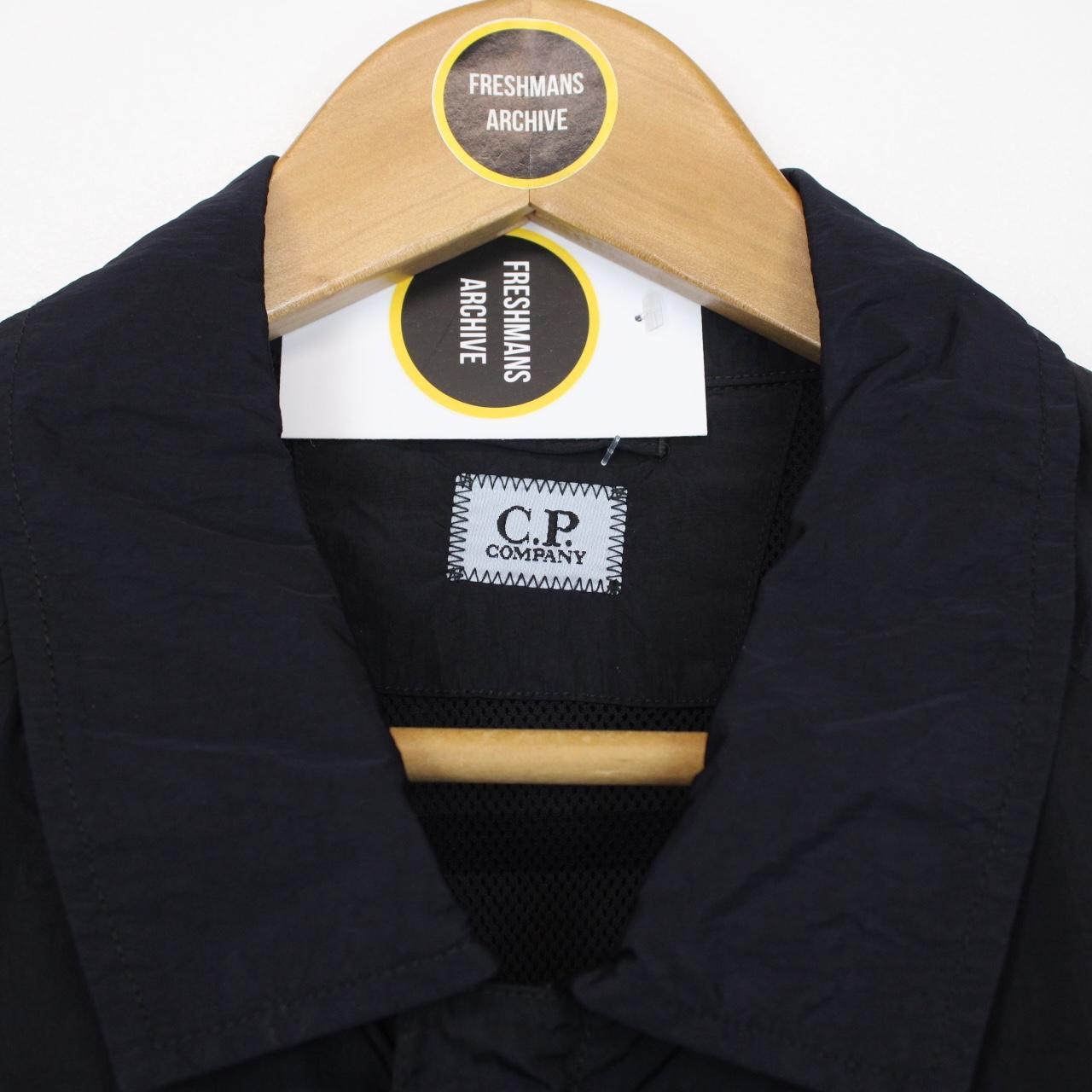 CP Company Navy Blue Chrome-R Lens Nylon Overshirt Jacket