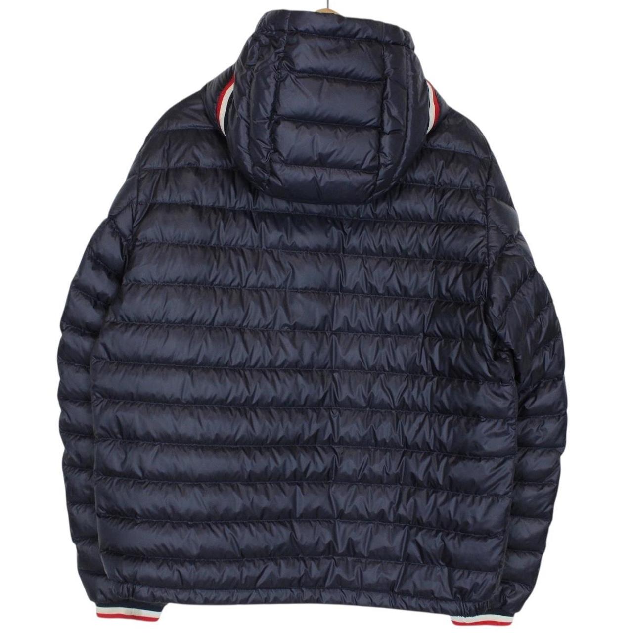 Moncler Giroux Navy Blue Longue Saison Hooded Down Jacket
