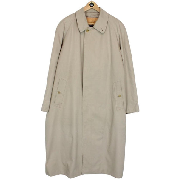 Vintage 90s Burberry Beige Single Breasted Trench Coat