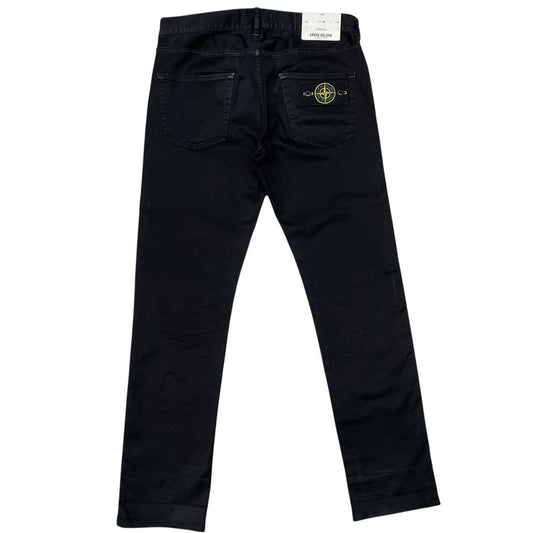 Stone Island AW 2014 Black Slim Fit Cotton Trousers