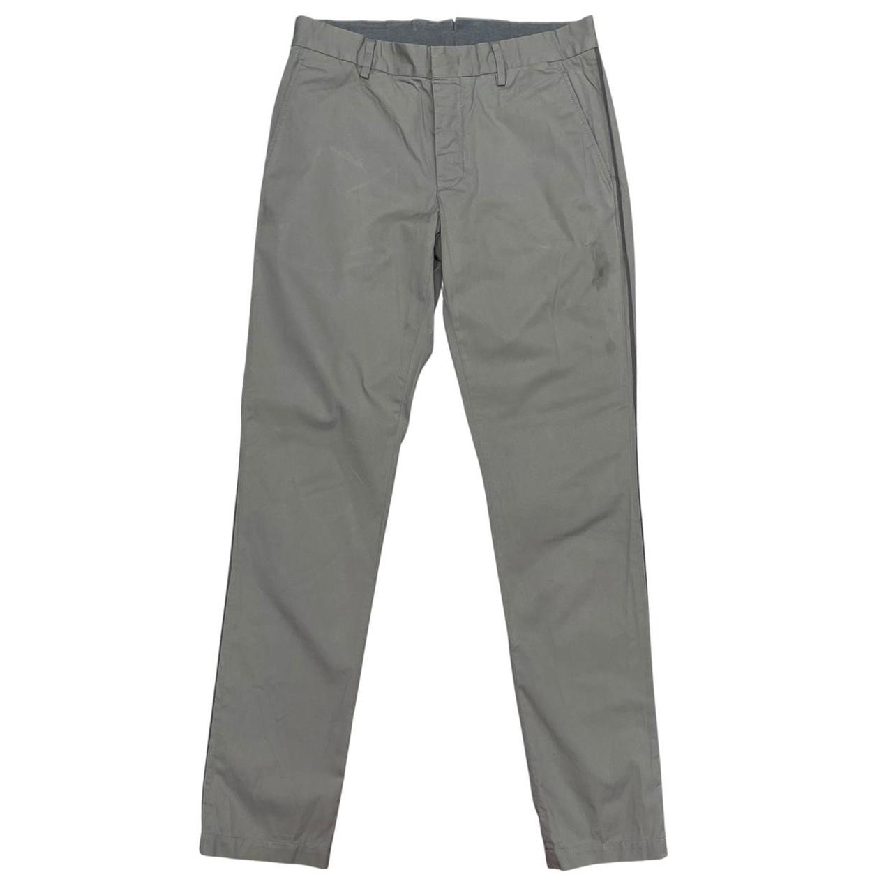 Lanvin Grey Slim Fit Cotton Trousers