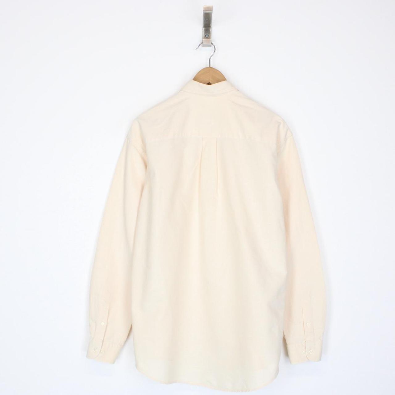 Vintage 00s Burberry London Peach Long Sleeve Cotton Shirt