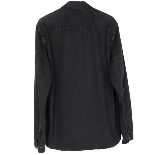 Stone Island AW 2019 Black Full Zip Cotton Overshirt Jacket