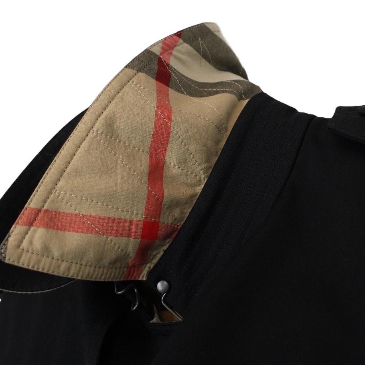 Burberry Sandridge Black Nova Check Cotton-Gabardine Trench Coat