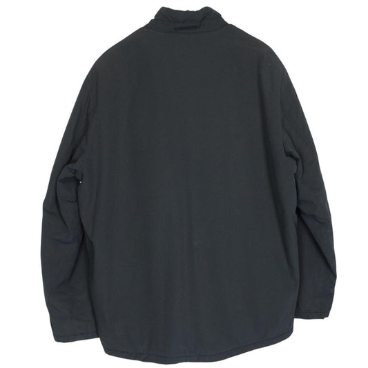 Vintage Burberry London Navy Blue Wool Nova Check Lined Nylon Blend Jacket