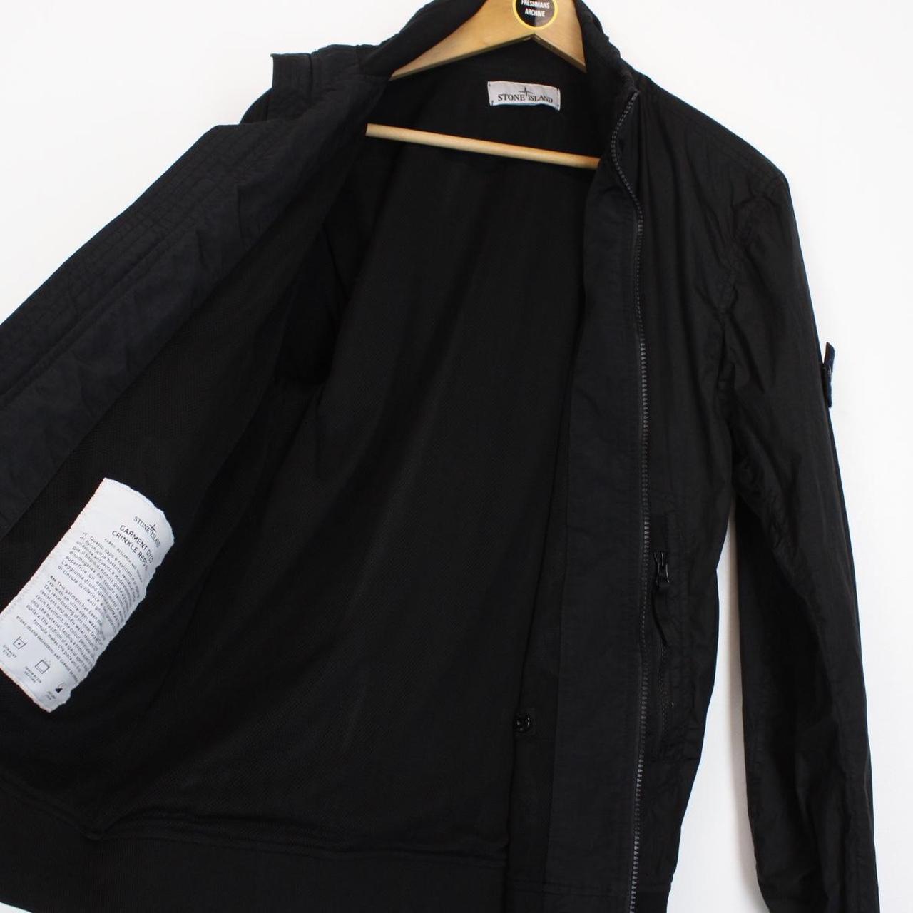 Stone Island SS 2023 Black Garment Dyed Crinkle Reps NY Jacket
