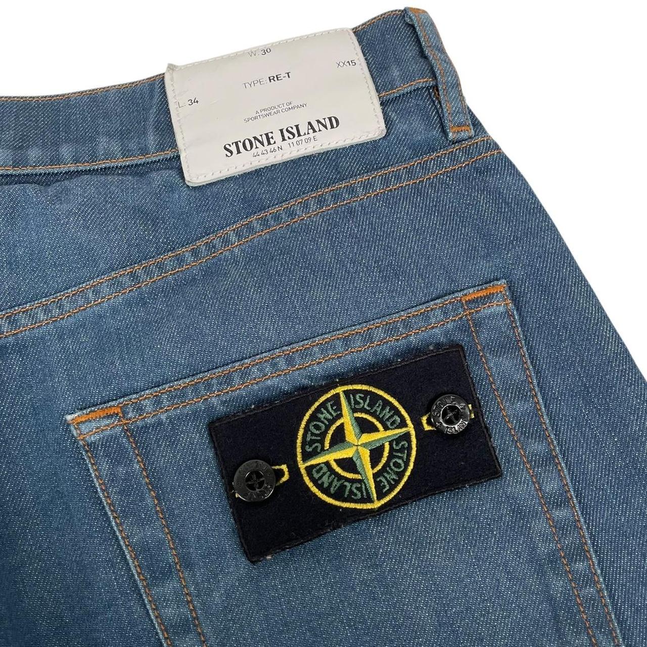 Stone Island Blue RE-T Fit Denim Jeans
