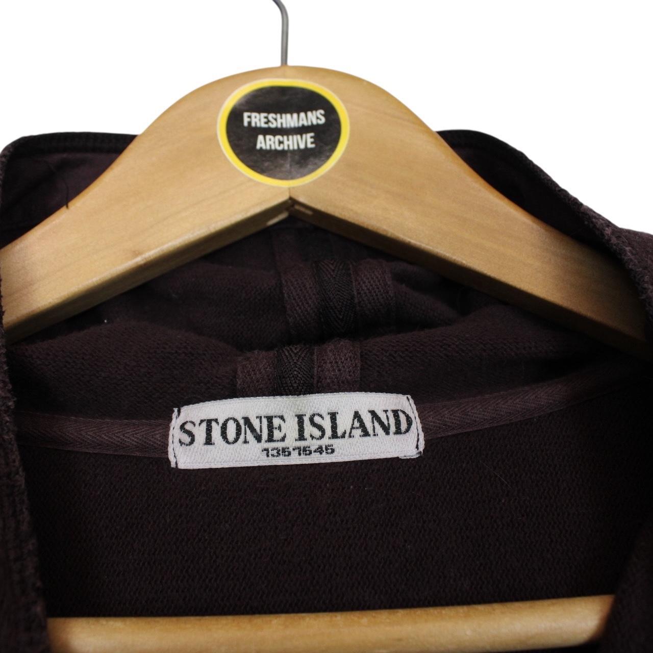 Stone Island AW 2008 Brown Cotton Hoodie Jumper