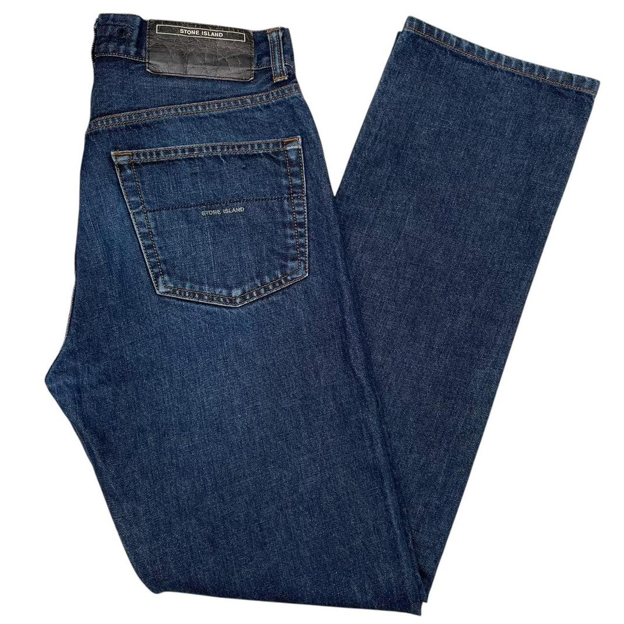 Vintage Stone Island AW 2001 Navy Blue Straight Leg Fit Denim Jeans