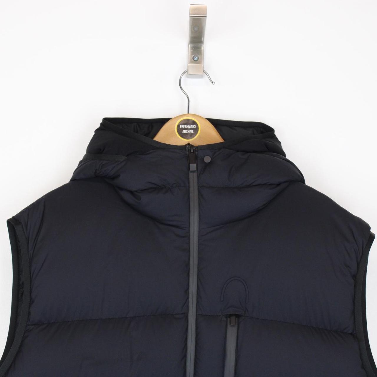 Moncler Tamega Navy Blue Hooded Down Gilet / Bodywarmer