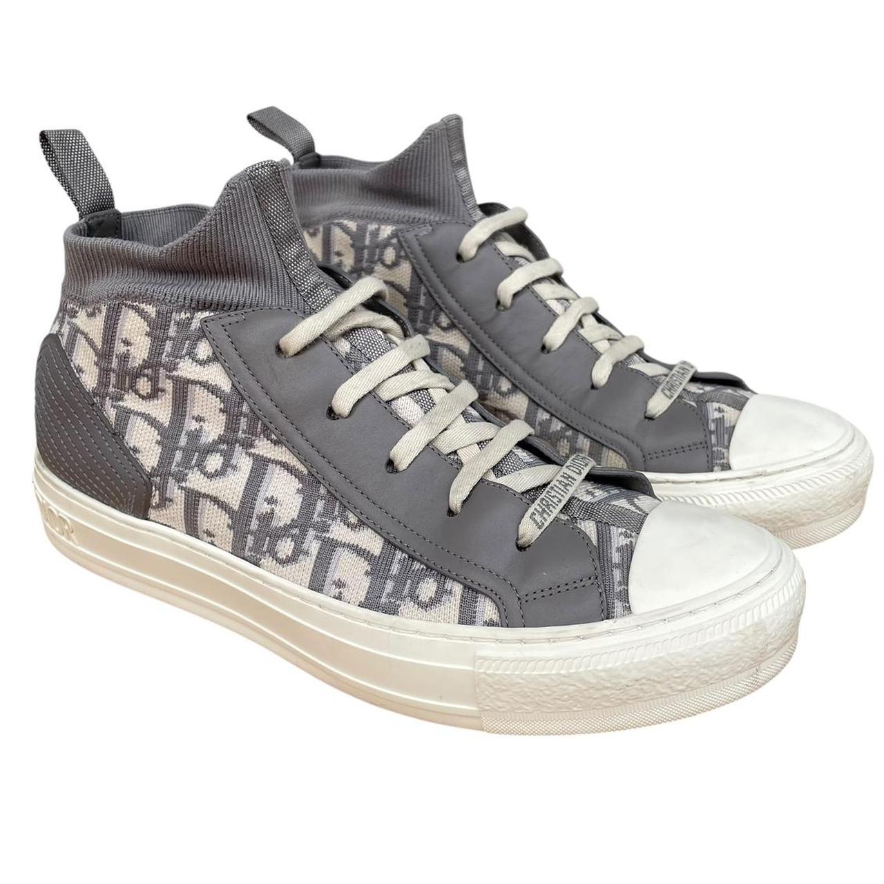Christian Dior Walk’n’Dior Grey and Cream Oblique Technical Trainers