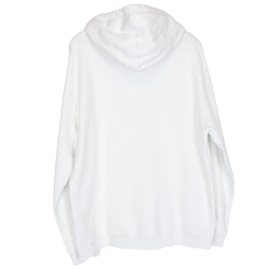 Valentino White Embossed Logo Oversized Hoodie Jumper