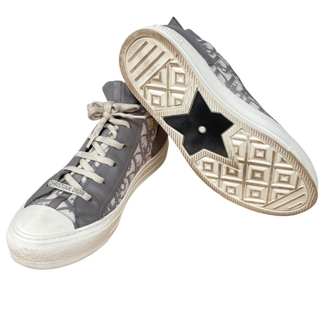 Christian Dior Walk’n’Dior Grey and Cream Oblique Technical Trainers