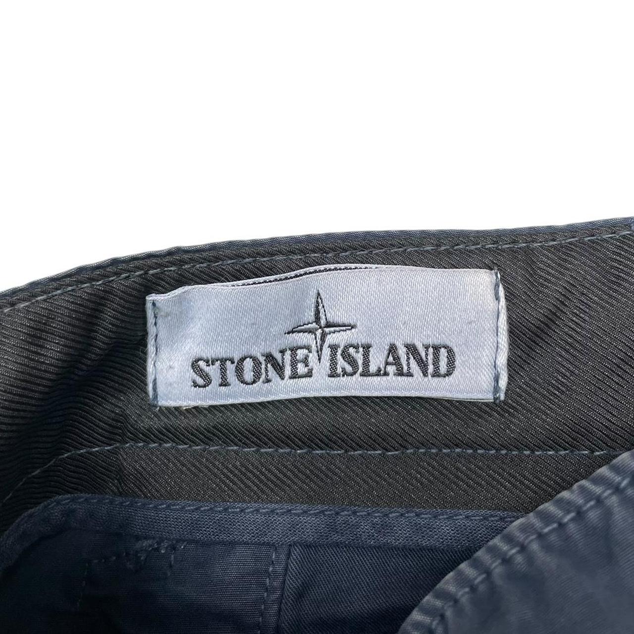 Stone Island SS 2017 Navy Blue Bermuda Cotton Cargo Shorts