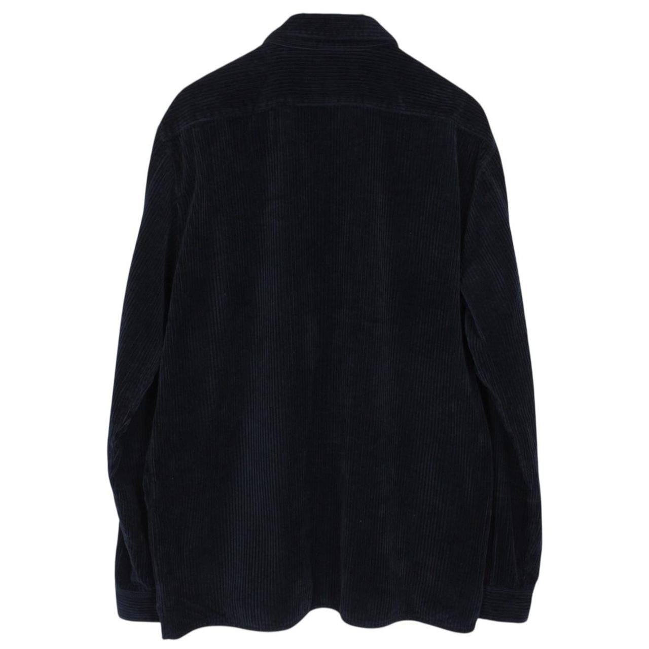 Stone Island AW 2021 Black Long Sleeve Jumbo Corduroy Shirt