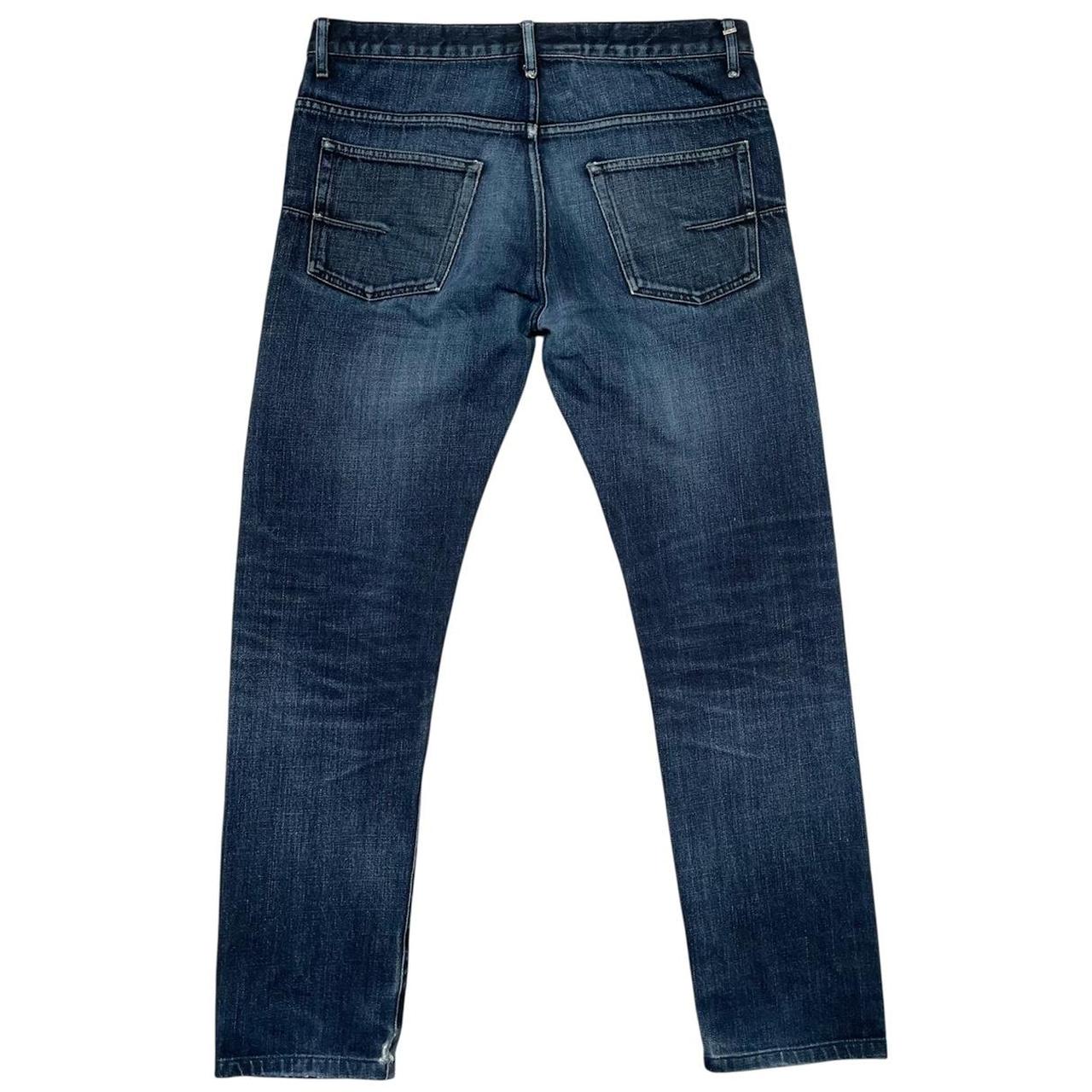 Dior Kris Van Assche Navy Blue Tapered Fit Denim Jeans