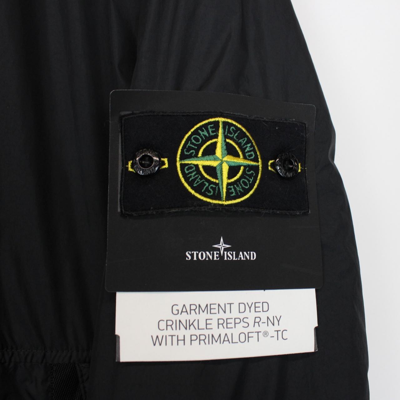 Stone Island AW 2022 Black Garment Dyed Crinkle Reps R-NY Primaloft Jacket
