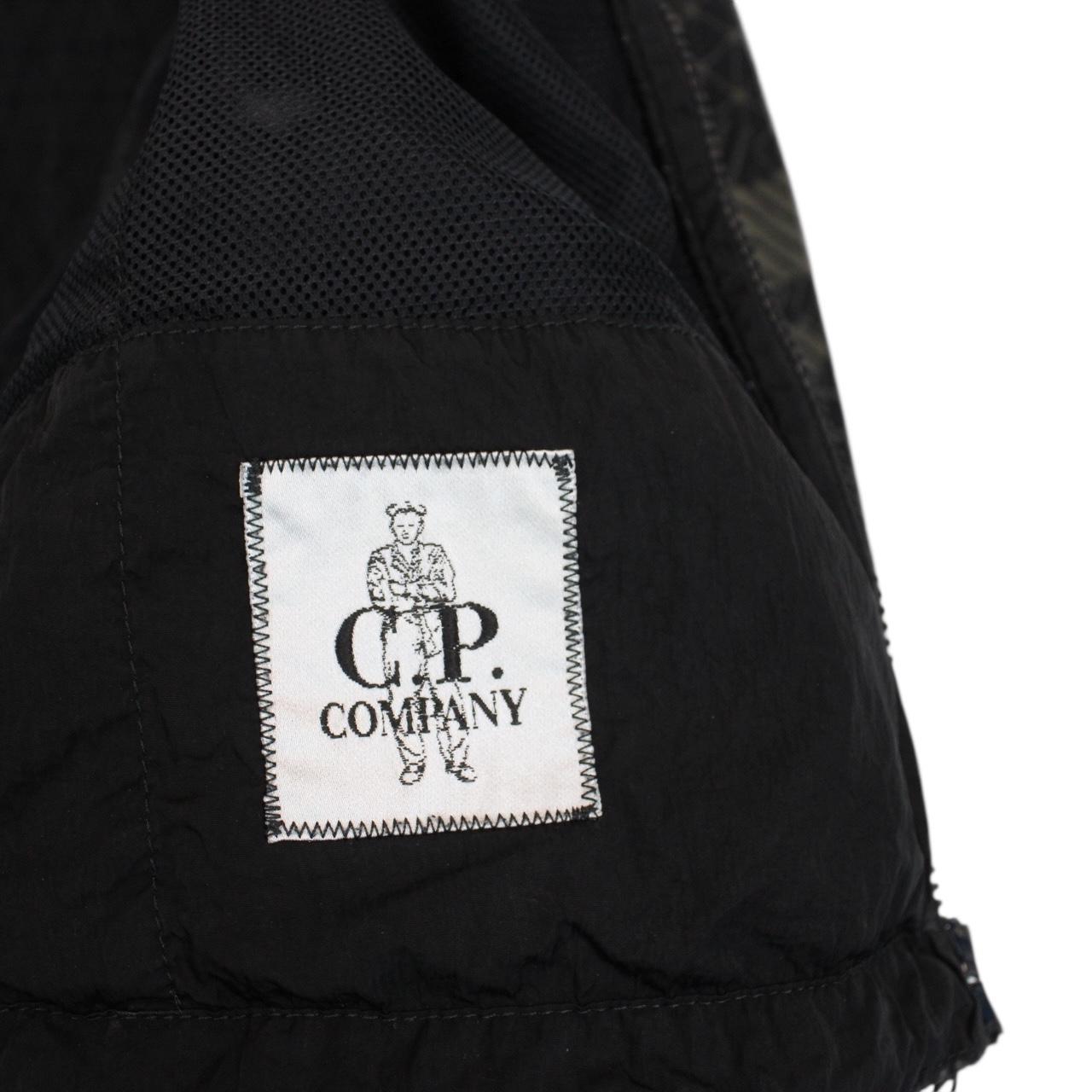 CP Company Black Full Zip Camo Net Lens Overshirt Jacket