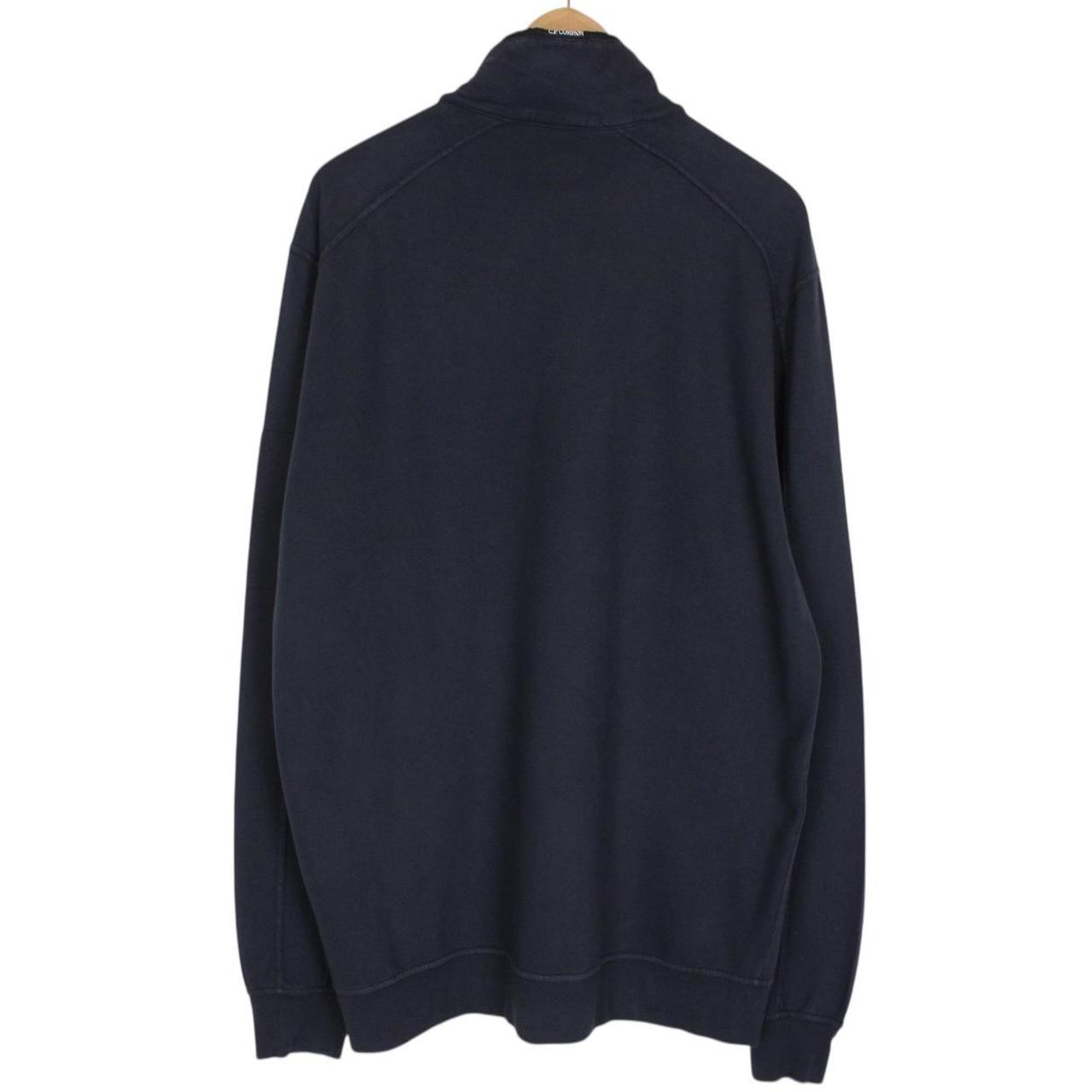 CP Company Navy Blue 1/4 Zip Lens Sweatshirt Jumper