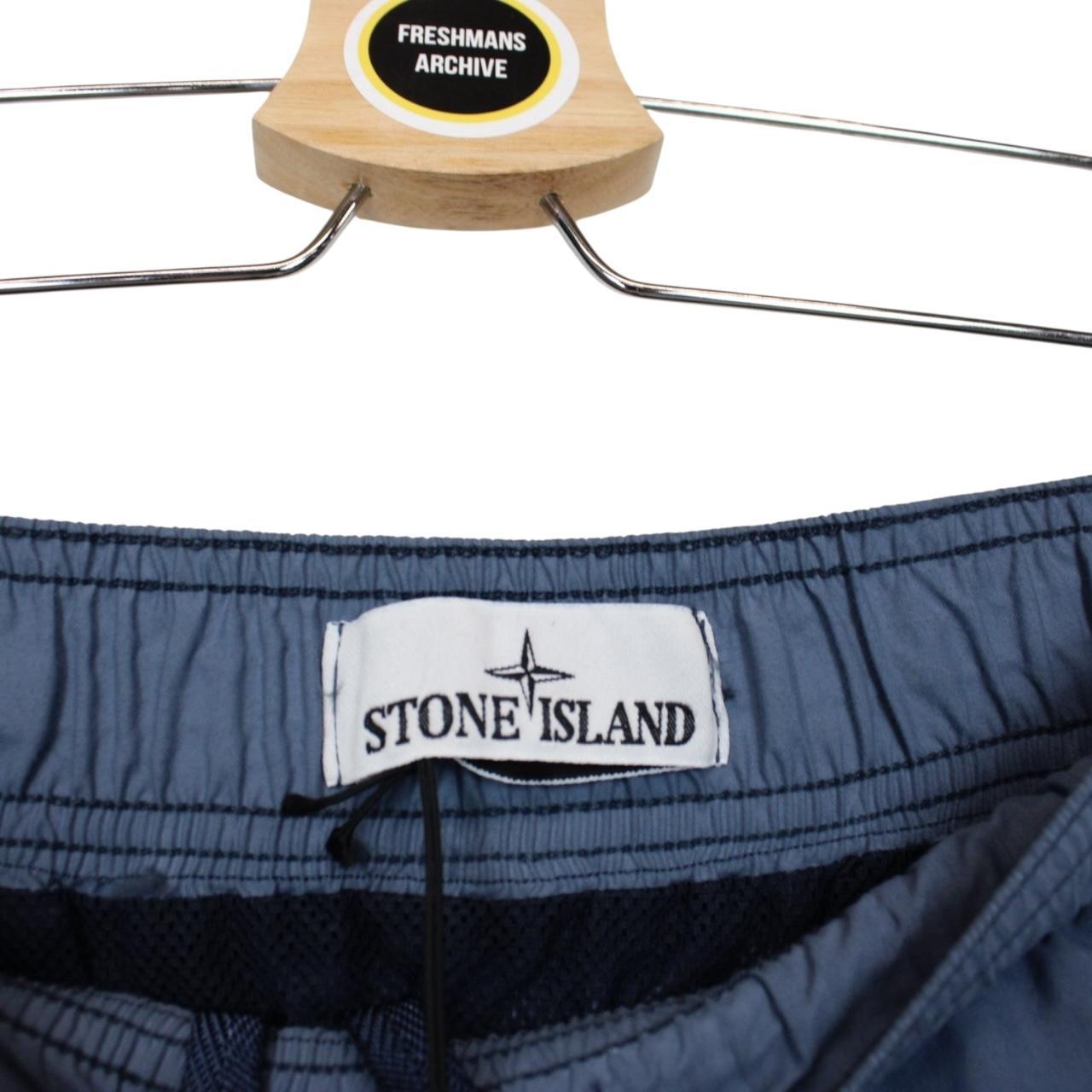 Stone Island AW 2022 Blue Brushed Nylon Swim Shorts