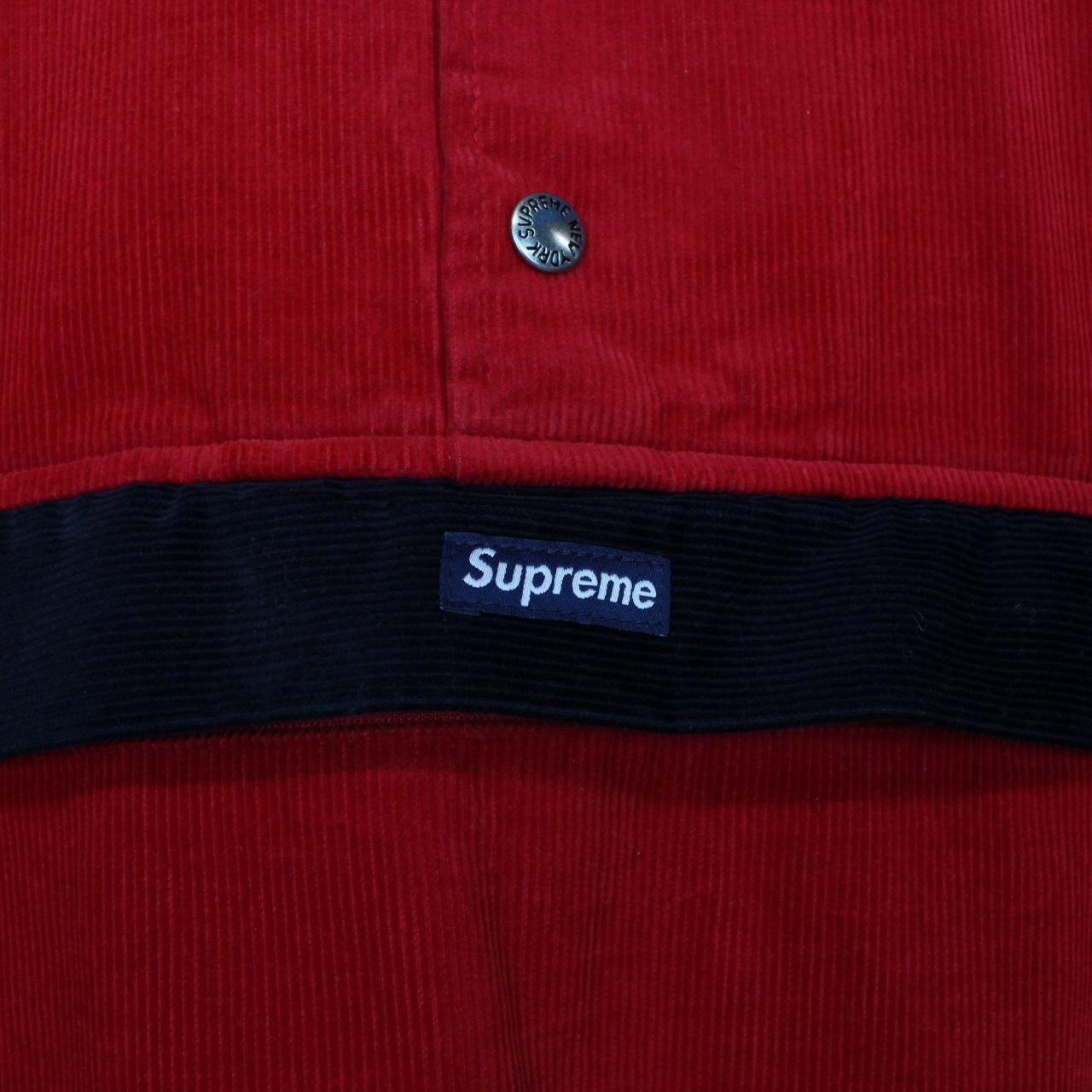 Supreme 2012 Red Corduroy Pullover Box Logo Sweatshirt Jumper