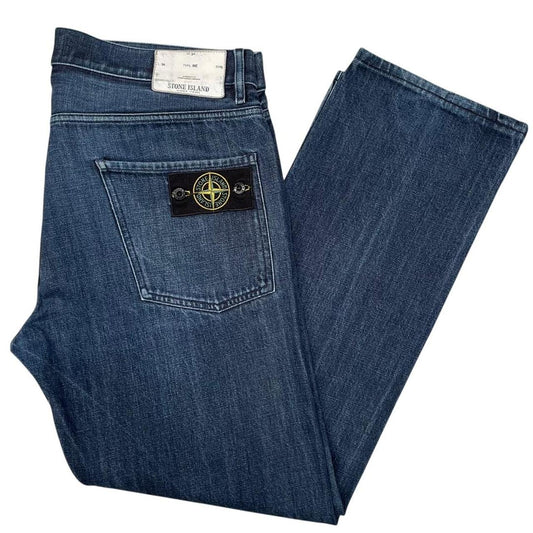 Stone Island Navy Blue RE Fit Denim Jeans