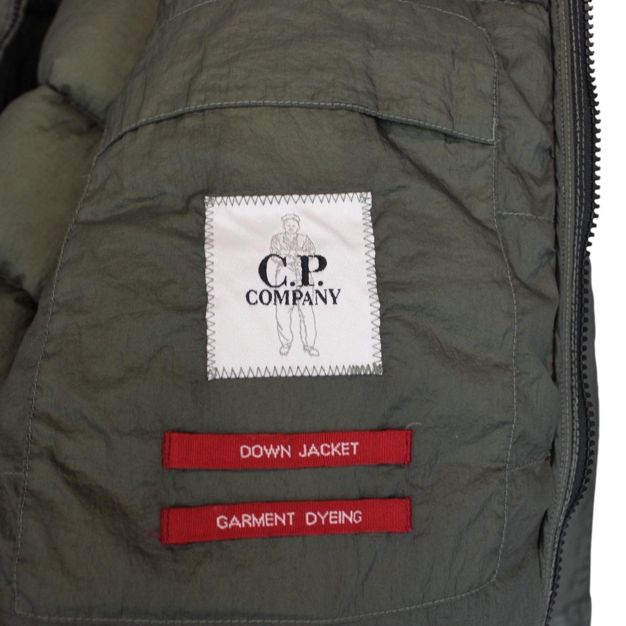 CP Company Khaki Green Goretex Infinium G-Type Hooded Down Lens Jacket