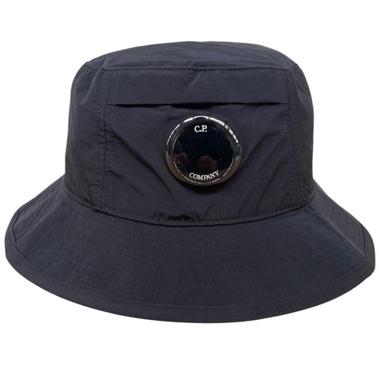 CP Company Navy Blue Chrome-R Nylon Lens Bucket Hat