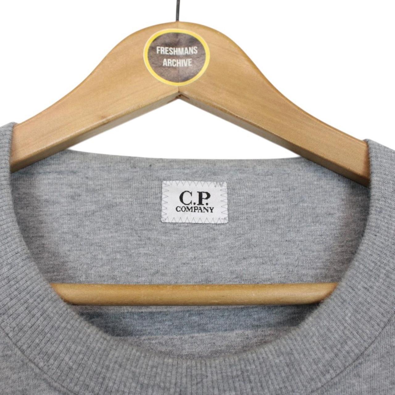 CP Company Grey Goggle Lens Cotton Sweatshirt Jumper