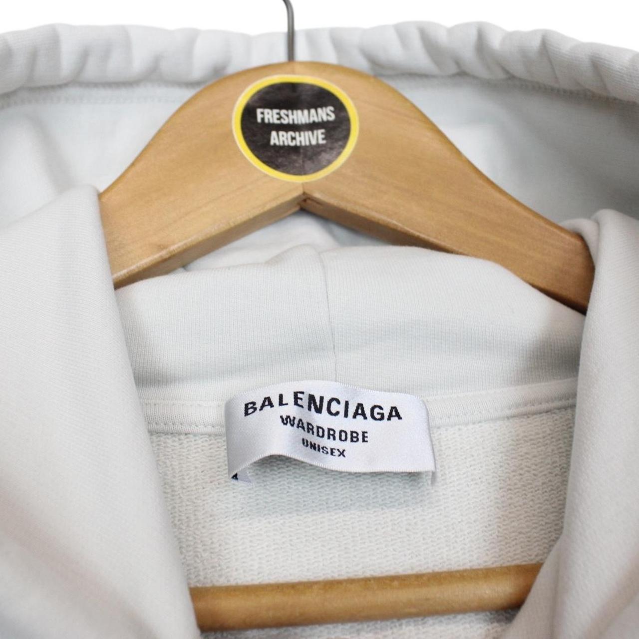 Balenciaga Light Blue Political Campaign Logo Hoodie Jumper