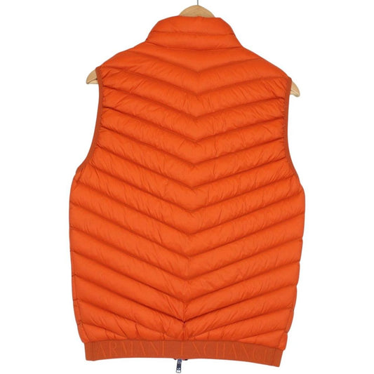 Armani Exchange Orange Nylon Down Gilet / Bodywarmer Jacket