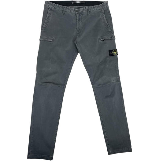 Stone Island AW 2019 Grey Skinny Fit Cargo Trousers