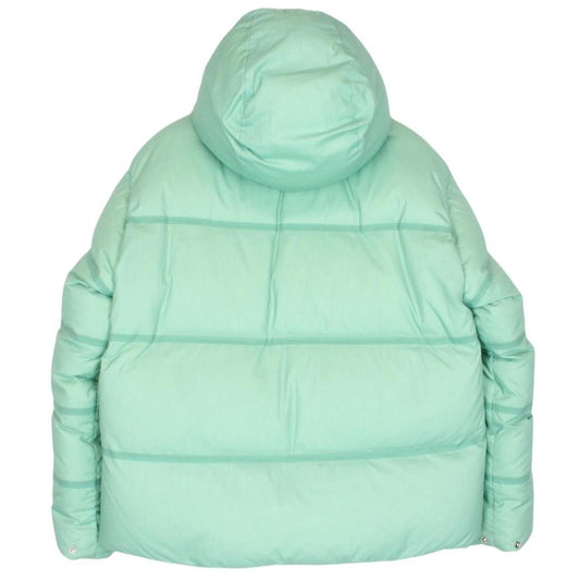 Gucci x The North Face Aqua Green Full Zip Ripstop Down Puffer Jacket
