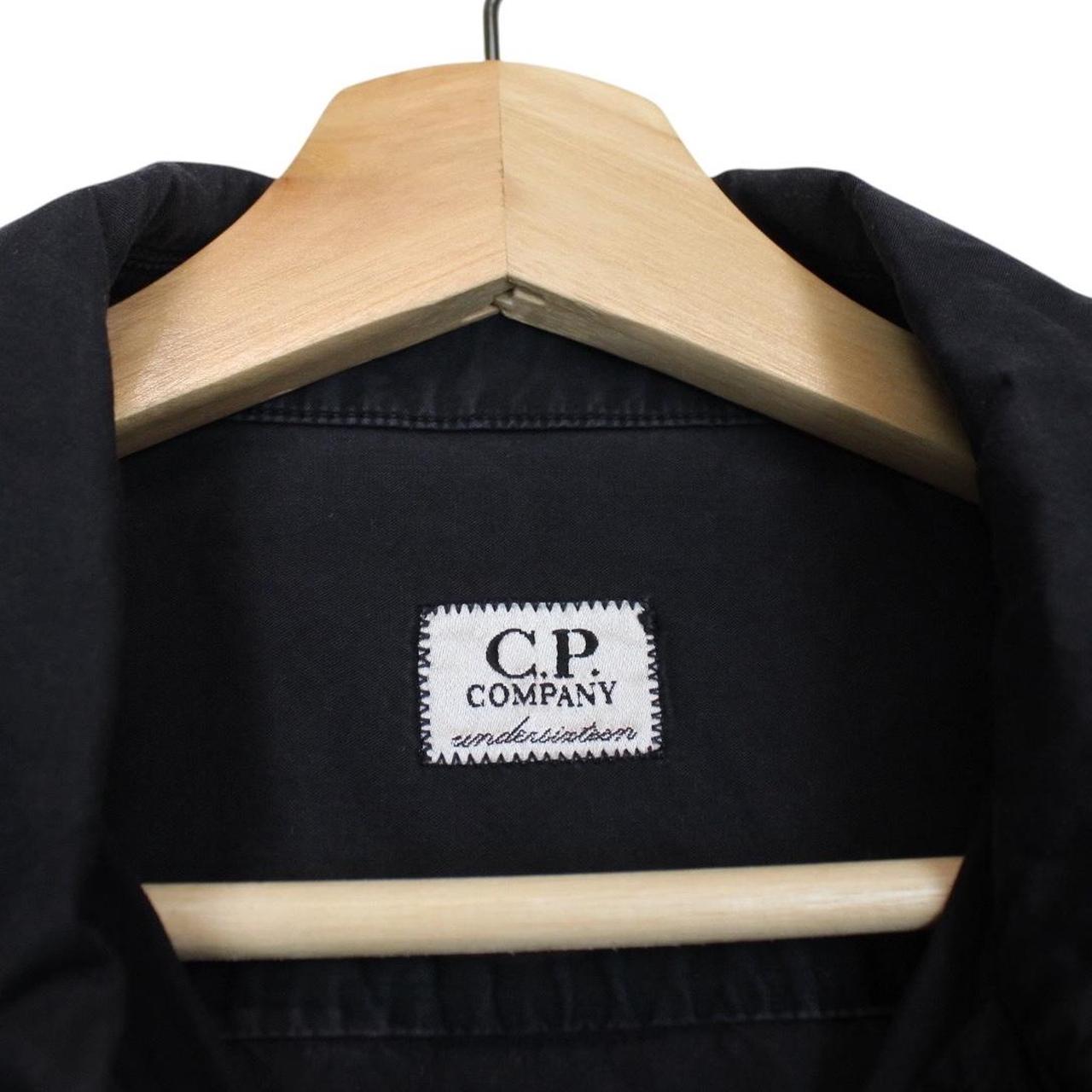 CP Company Navy Blue Full Zip Lens Overshirt Jacket