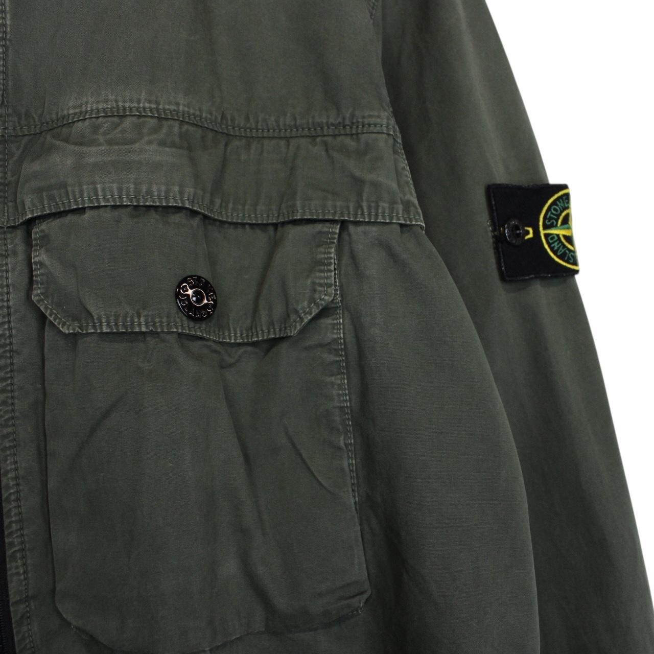 Stone Island AW 2020 Green Full Zip Cotton Overshirt Jacket