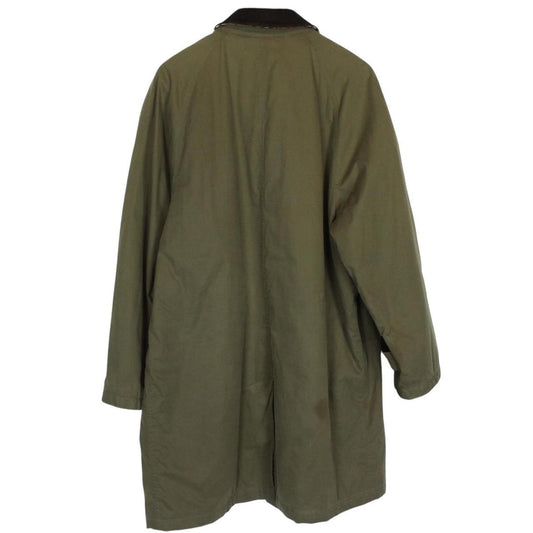 Vintage 90s Burberry Green Nova Check Lined Quilted Coat