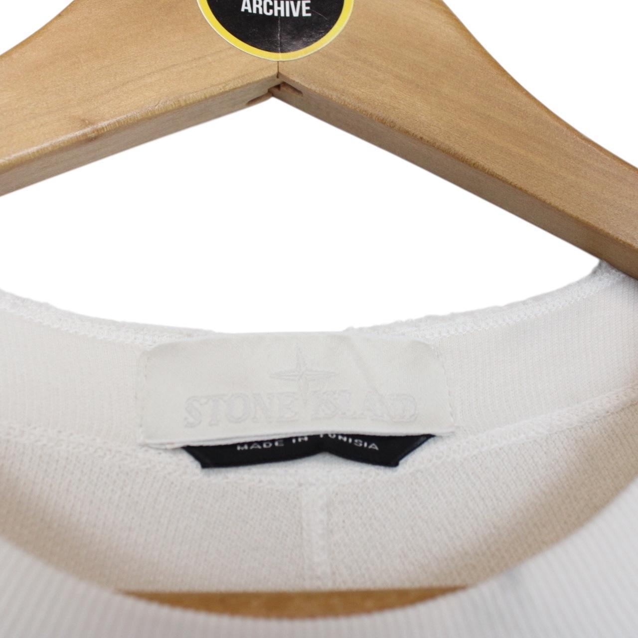 Stone Island Ghost SS 2024 Cream Cotton Sweatshirt Jumper