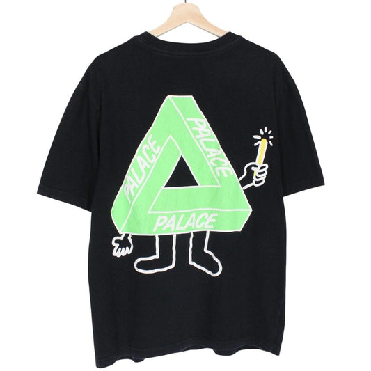 Palace Black and Green Glow Sticks Print Short Sleeve Cotton T-Shirt