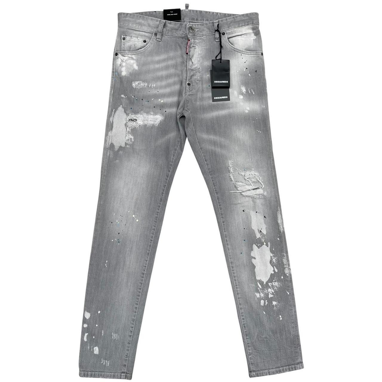 Dsquared2 Grey Cool Guy Distressed Slim Fit Jeans