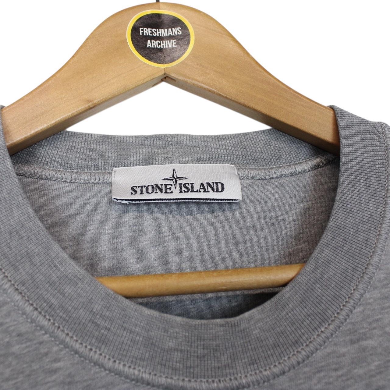 Stone Island SS 2022 Grey Cotton Sweatshirt Jumper